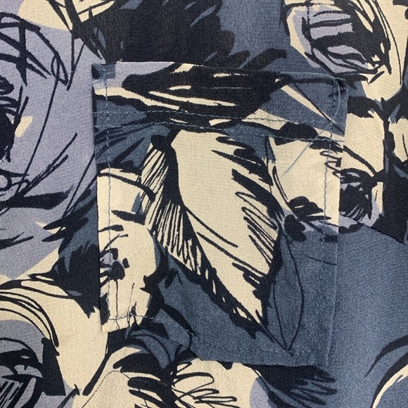 Joe Fresh Silk Floral Long Sleeve Blouse - Picture 6 of 7